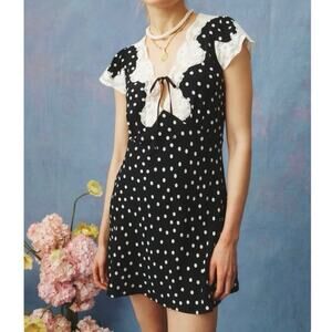 Rixo Cely polka dot Mini Dress Medium